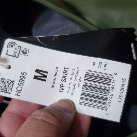 Adidas x ivy park NWT vegan faux leather wild pine green midi skirt - Picture 7 of 16